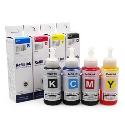 Dakwat pewarna botol 70ml untuk Epson 664